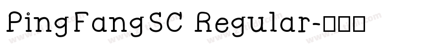 PingFangSC Regular字体转换